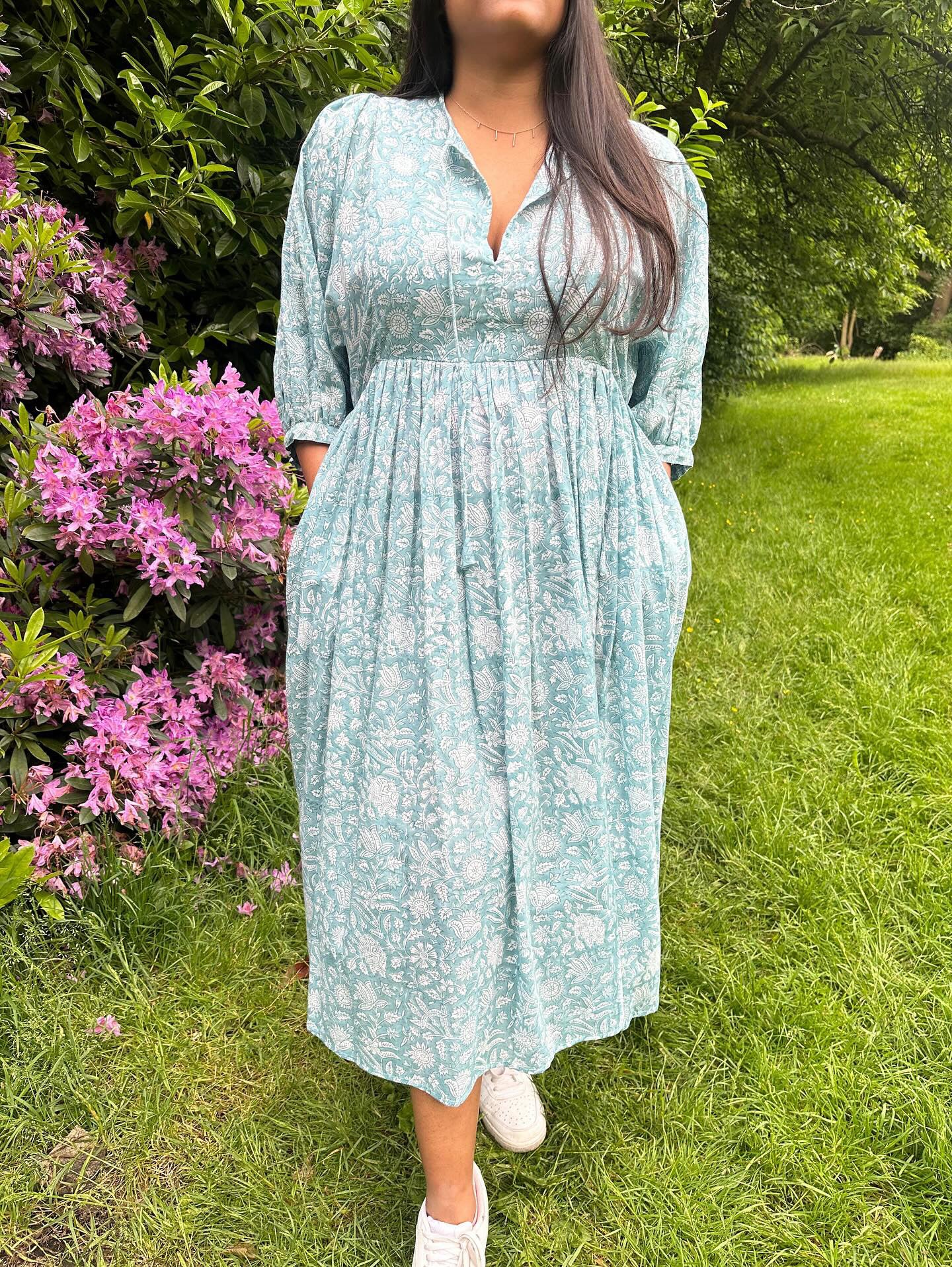 SKYBLUE COTTON DRESS