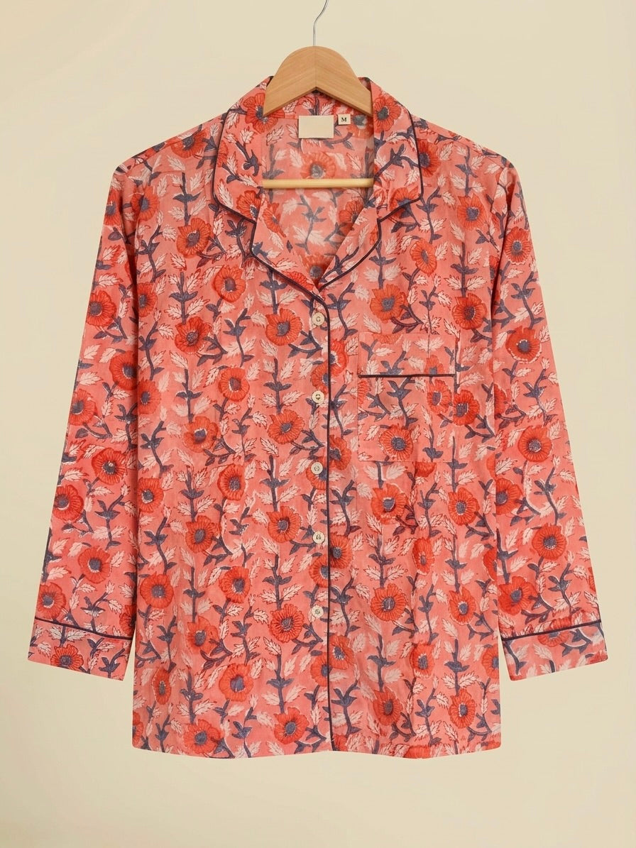 CUTE PEACH COTTON PJ
