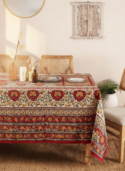 HAND BLOCK PRINTED TABLE CLOTH