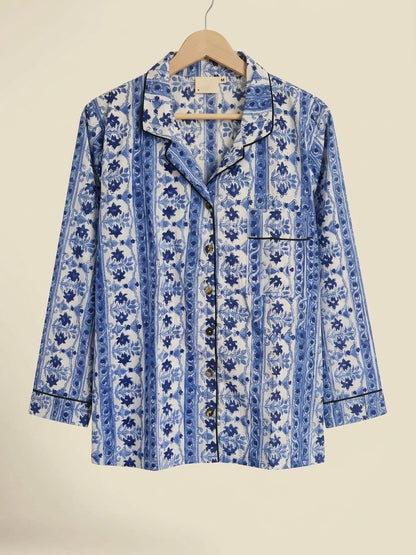 COSY BLUE FLORAL PJ SET
