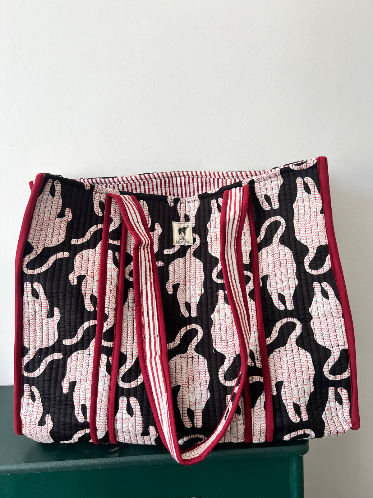 BLACK TIGER REVERSIBLE TOTE BAG