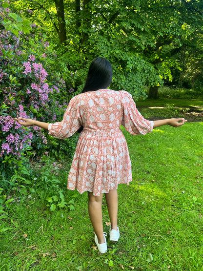 BEIGH SHORT DRESS