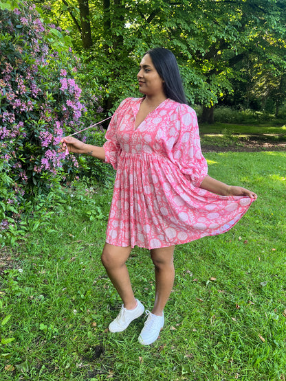 PINK SHORT DRESS