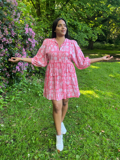 PINK SHORT DRESS