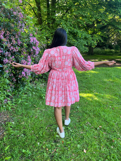 PINK SHORT DRESS