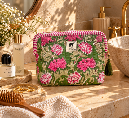 GARDEN FLORAL XL WASH BAG