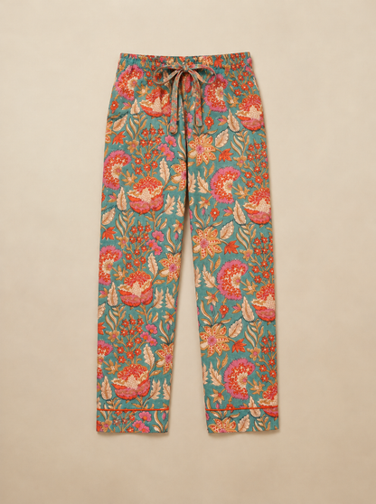 TURQUOISE COSY COTTON PJ SET