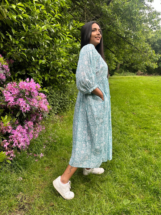 SKYBLUE COTTON DRESS